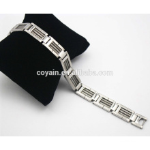 Hochwertiges Silber-Draht-Edelstahl-Armband für Männer